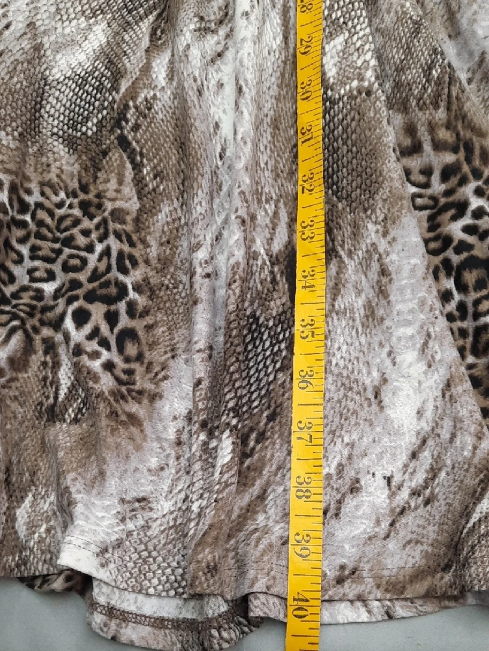 LuLaRoe's Sleeveless Brown Animal-Print Fit & Flare Dress - Size M - Picture 8 of 9